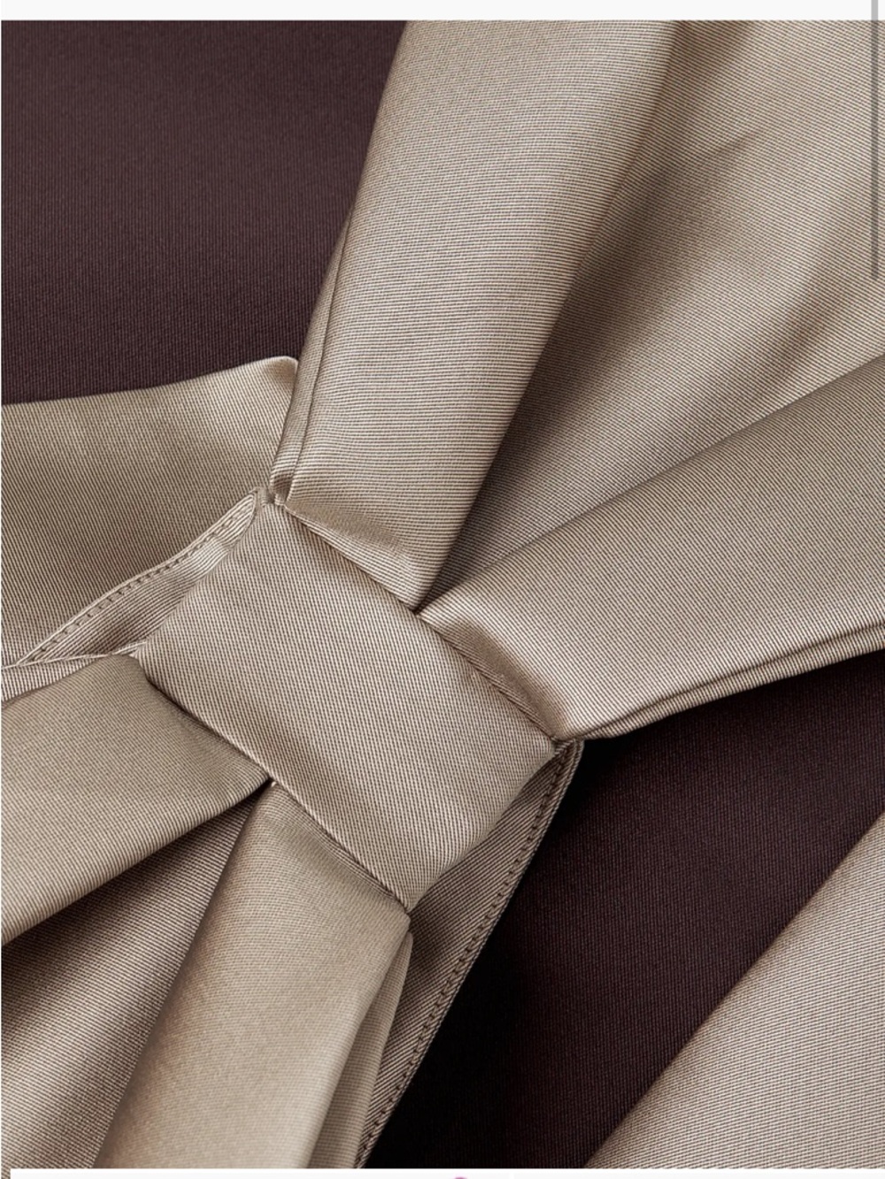 Sachin + Babi One-Shoulder Maxi Dress in Taupe with Bow Detail - Picture 9 of 15